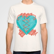 Ribbon Heart T shirt Preview